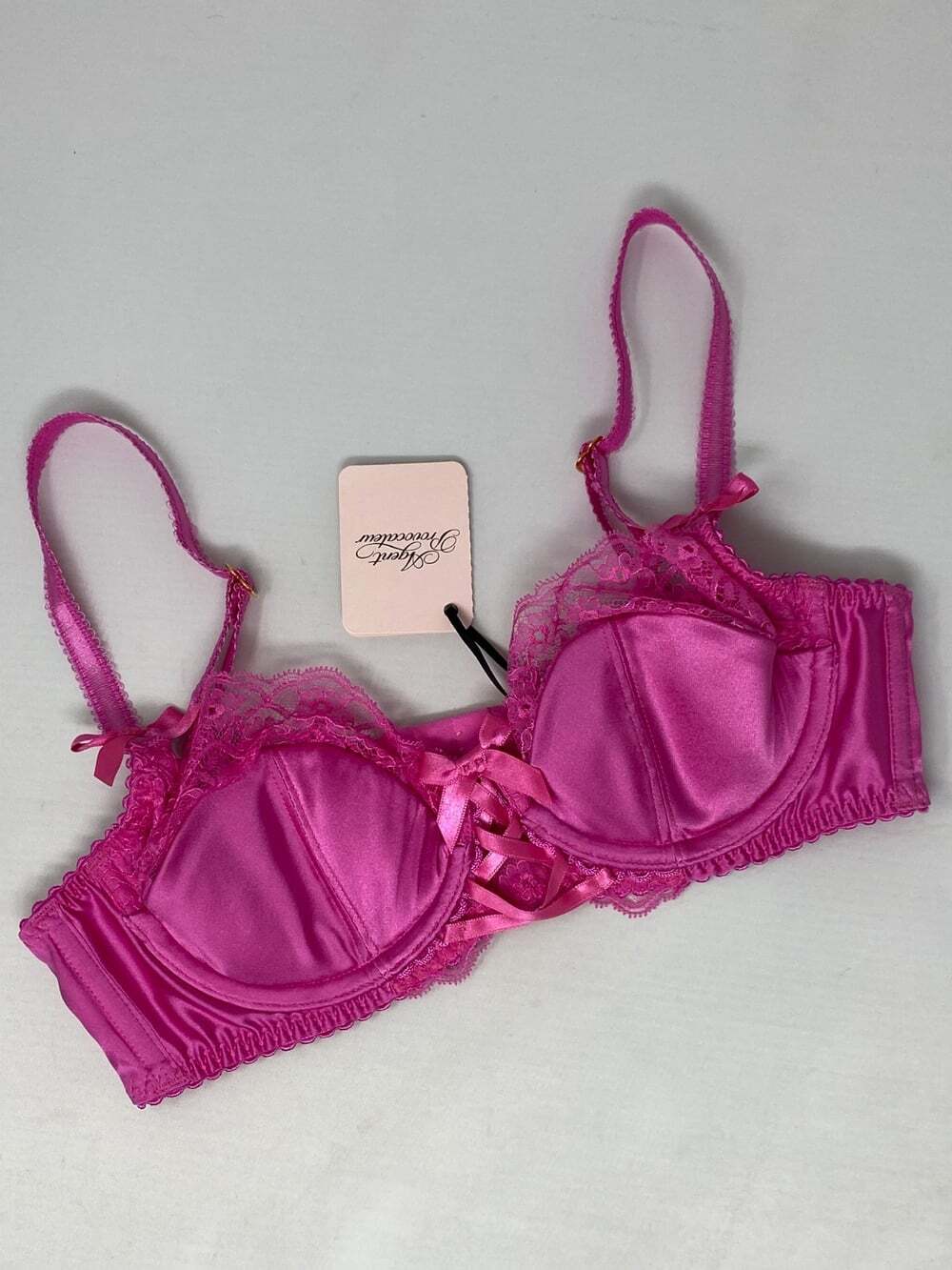 Agent Provocateur Ayla Pink Silk Bra 32B NWT